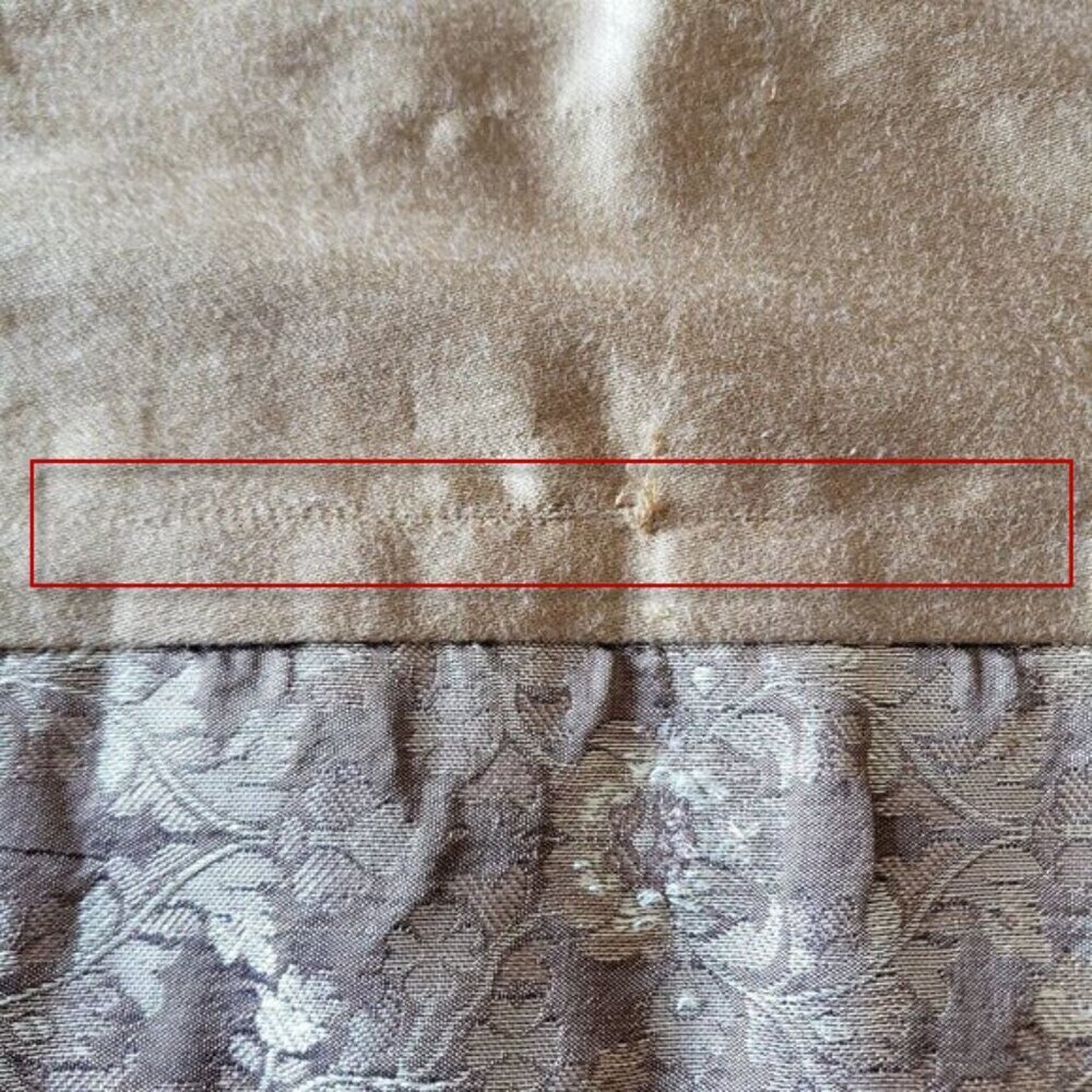 Brown and Gold Tablecloth 60"x84" Oblong - small snag near border see - photo - Picture 6 of 6